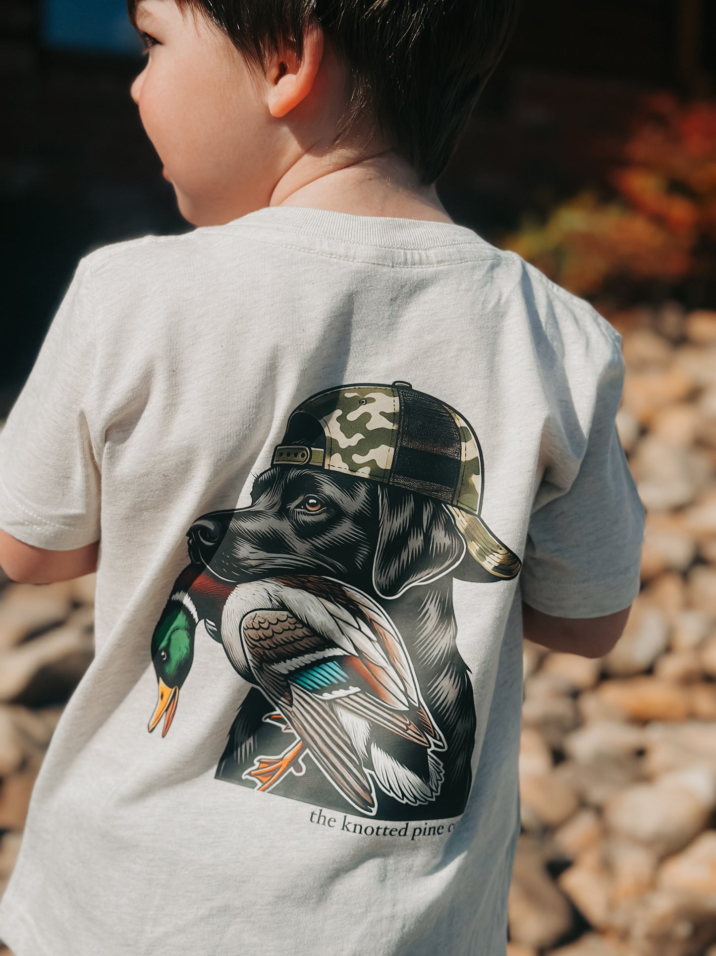 lab & ball cap tee