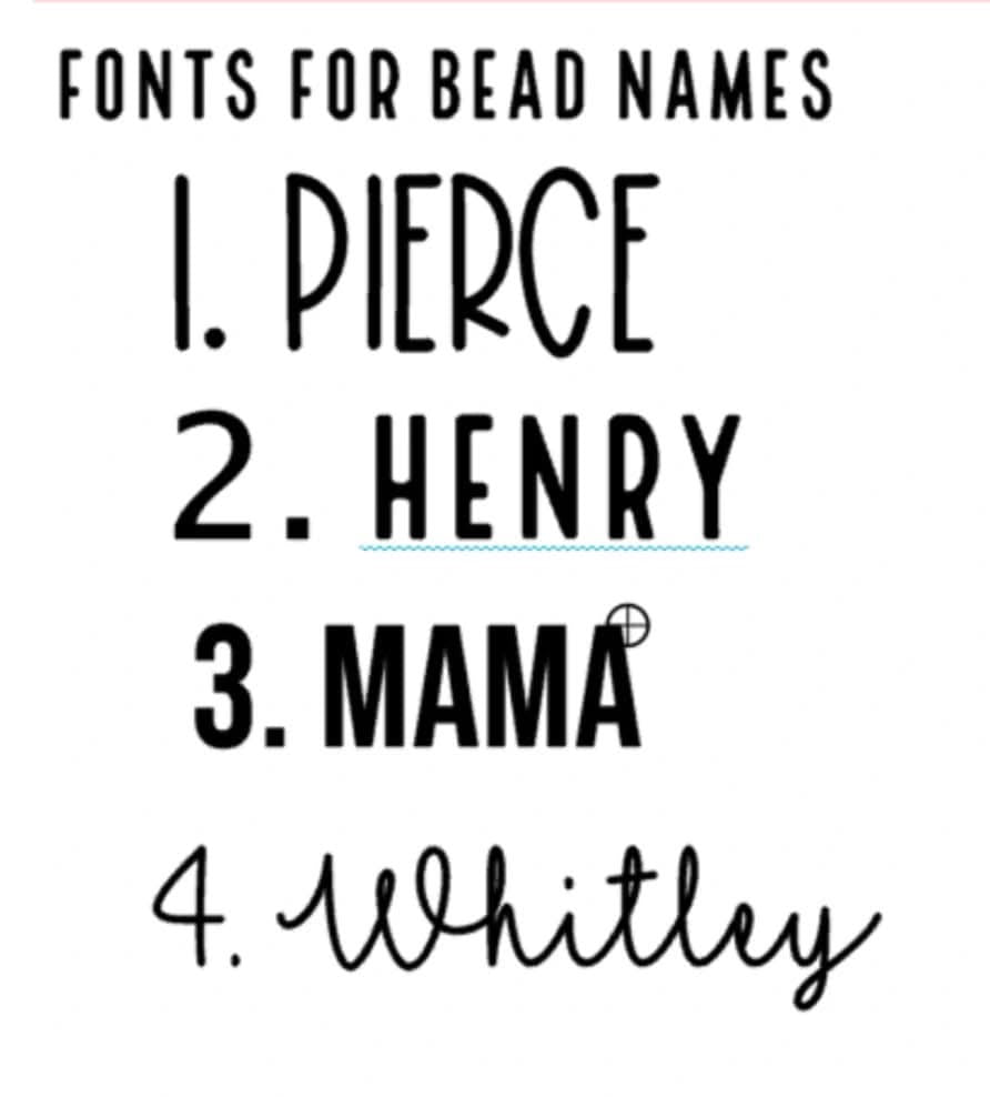 Monogram Bead Custom
