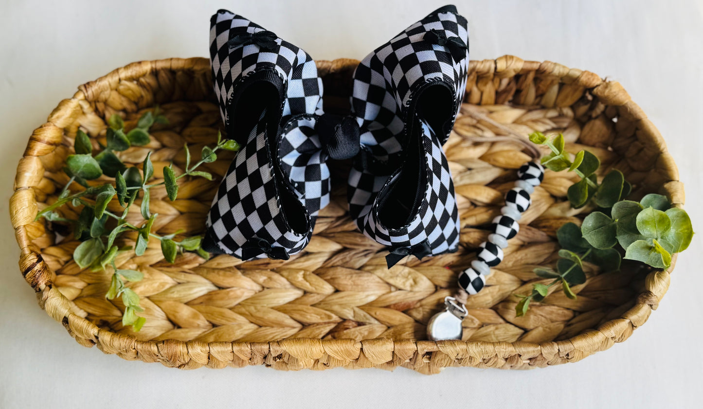 checkered paci clip