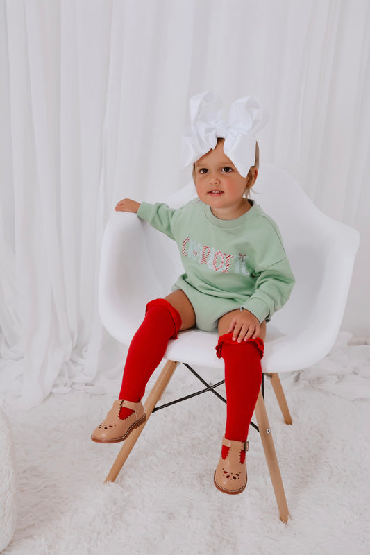 Sage Lace Christmas Personalized