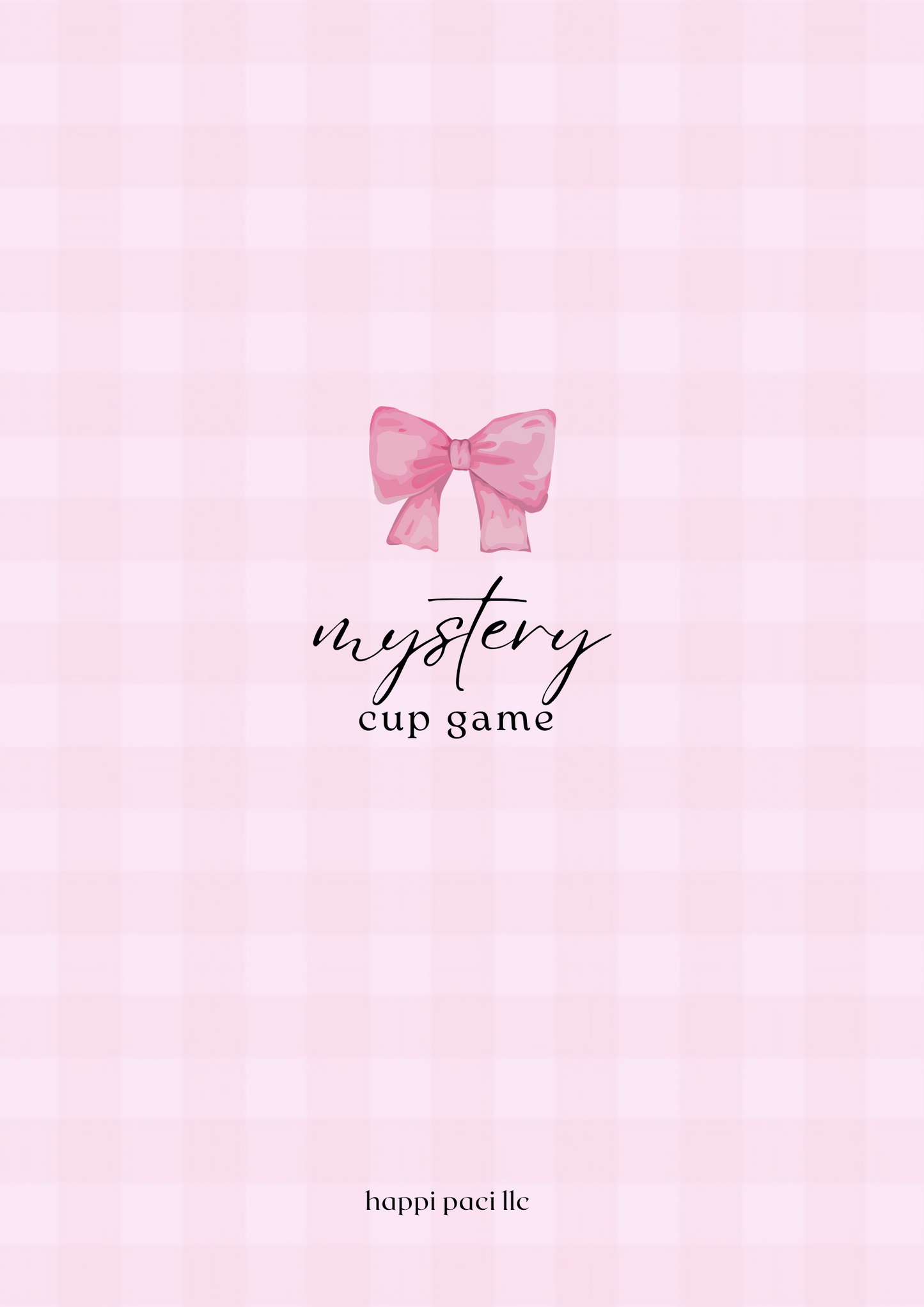 Mystery Cup Game