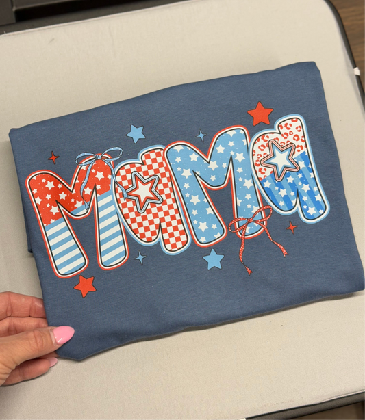 fourth of july mama tee