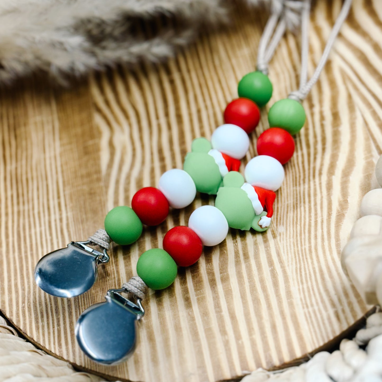 Green man mouse ear clip