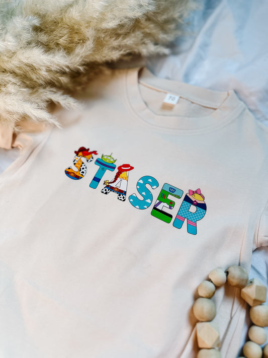 toy friends custom name tee