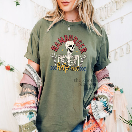 hamburger help me tee