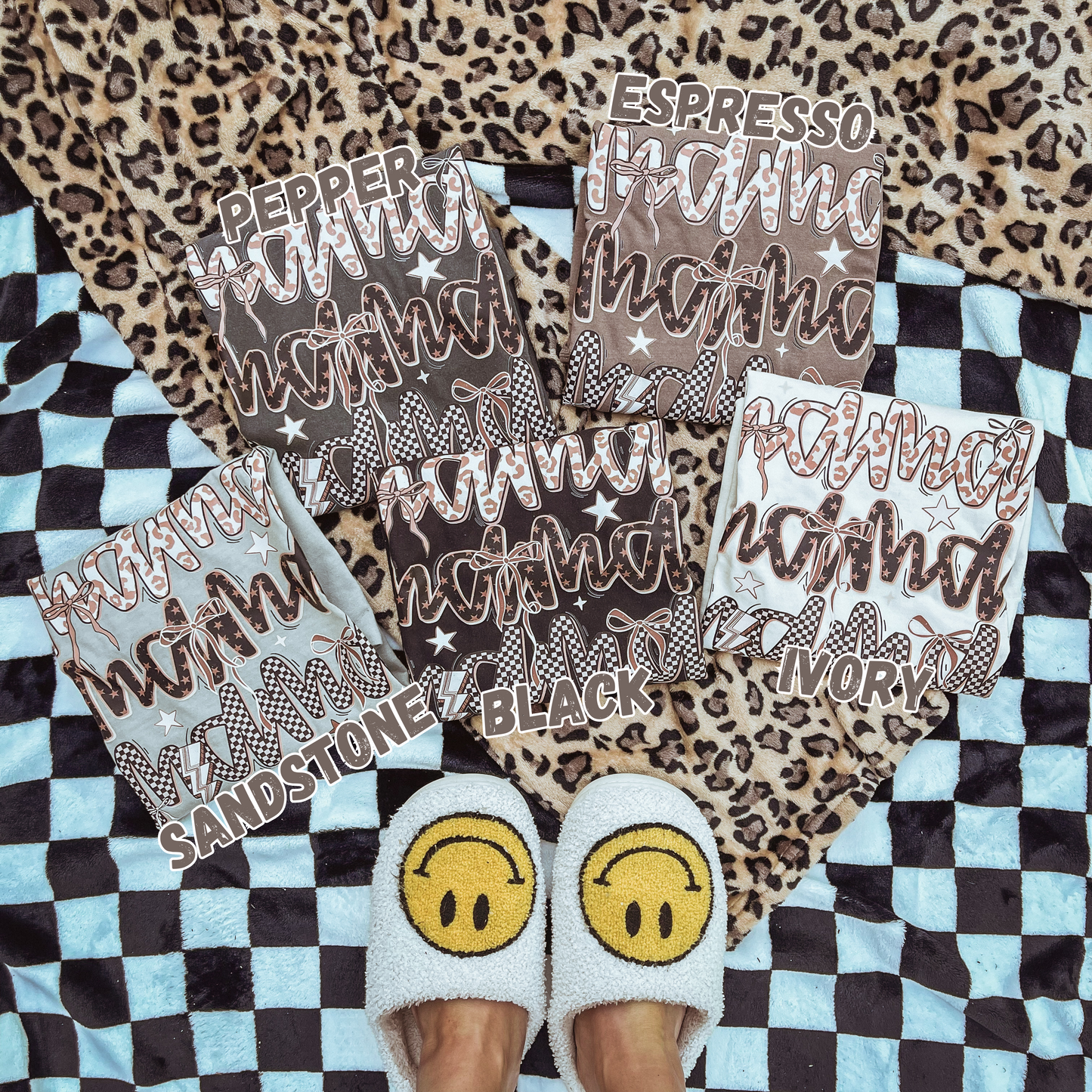 leopard mama tee